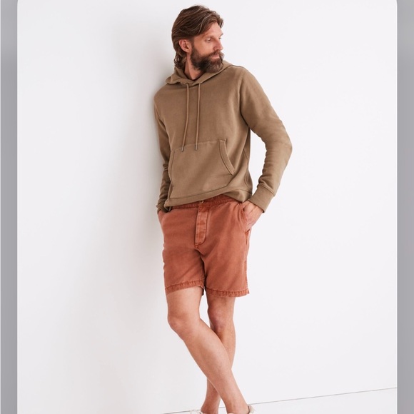 MADEWELL 7 1/2" Easy Drawstring Chino Shorts in Warm Amber Size 40 - Picture 2 of 14